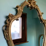 Golden baroque mirror