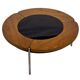Vintage rosewood coffee table with glass, Denmark, 70s design