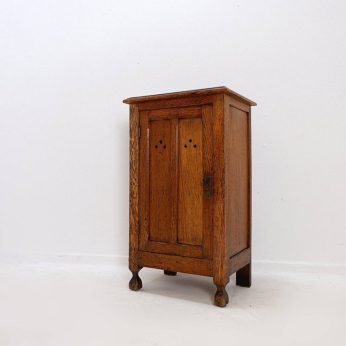 Rustic Bedside cabinet / Small Storage Cupboard - 20thC