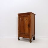 Meuble de chevet rustique / Petite armoire de rangement - 20e siècle