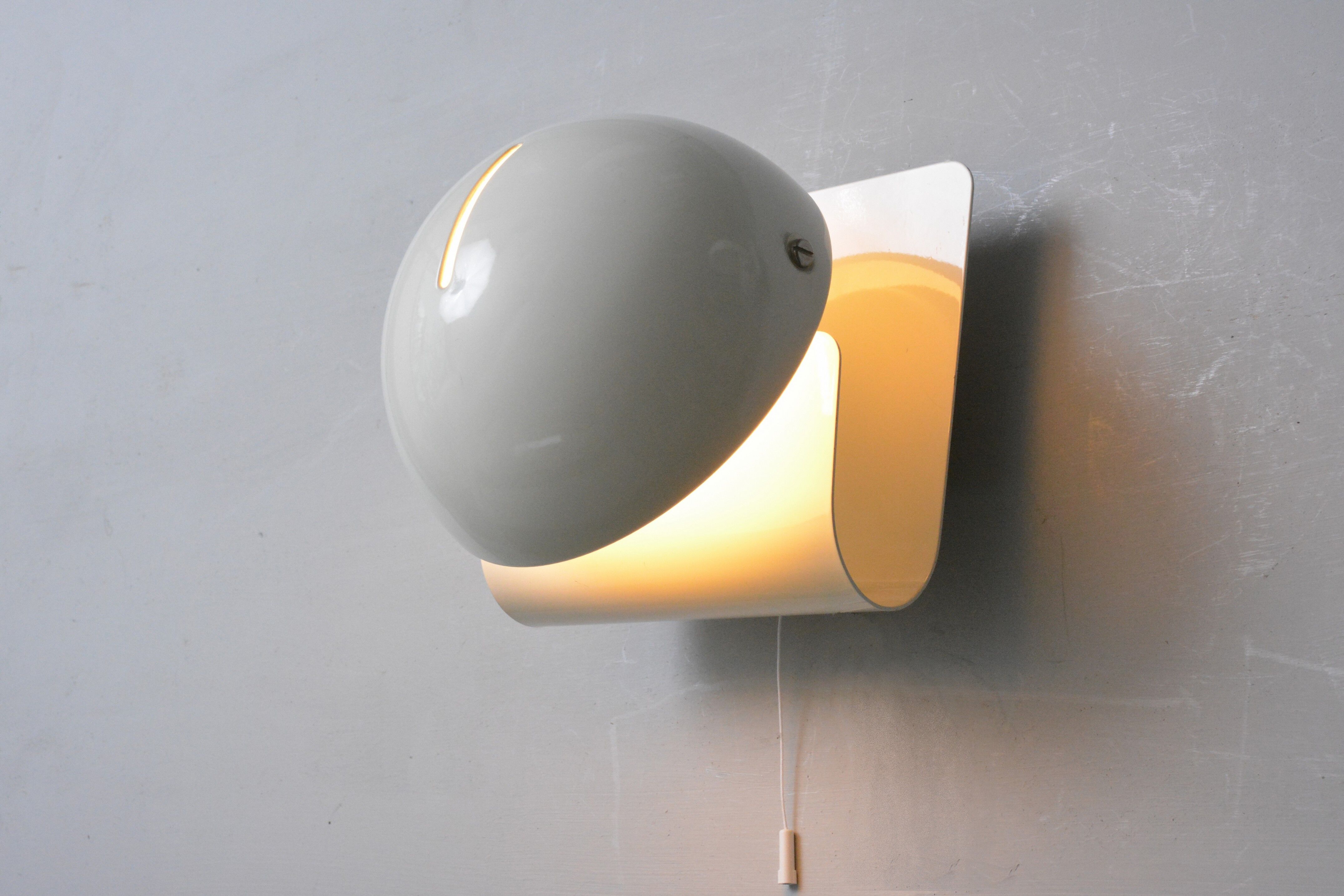 Pair of iGuzzini Bugia wall lamps, Italy 70s