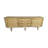 Vintage design rattan row