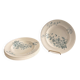Lot 6 Plate Plates Faience Longwy Model Mignon