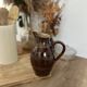 Handmade Pichet Grès du Berry – Made in France – vintage – 17 cm
