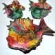 Set of 3 vintage fish bags kitsch vallauris
