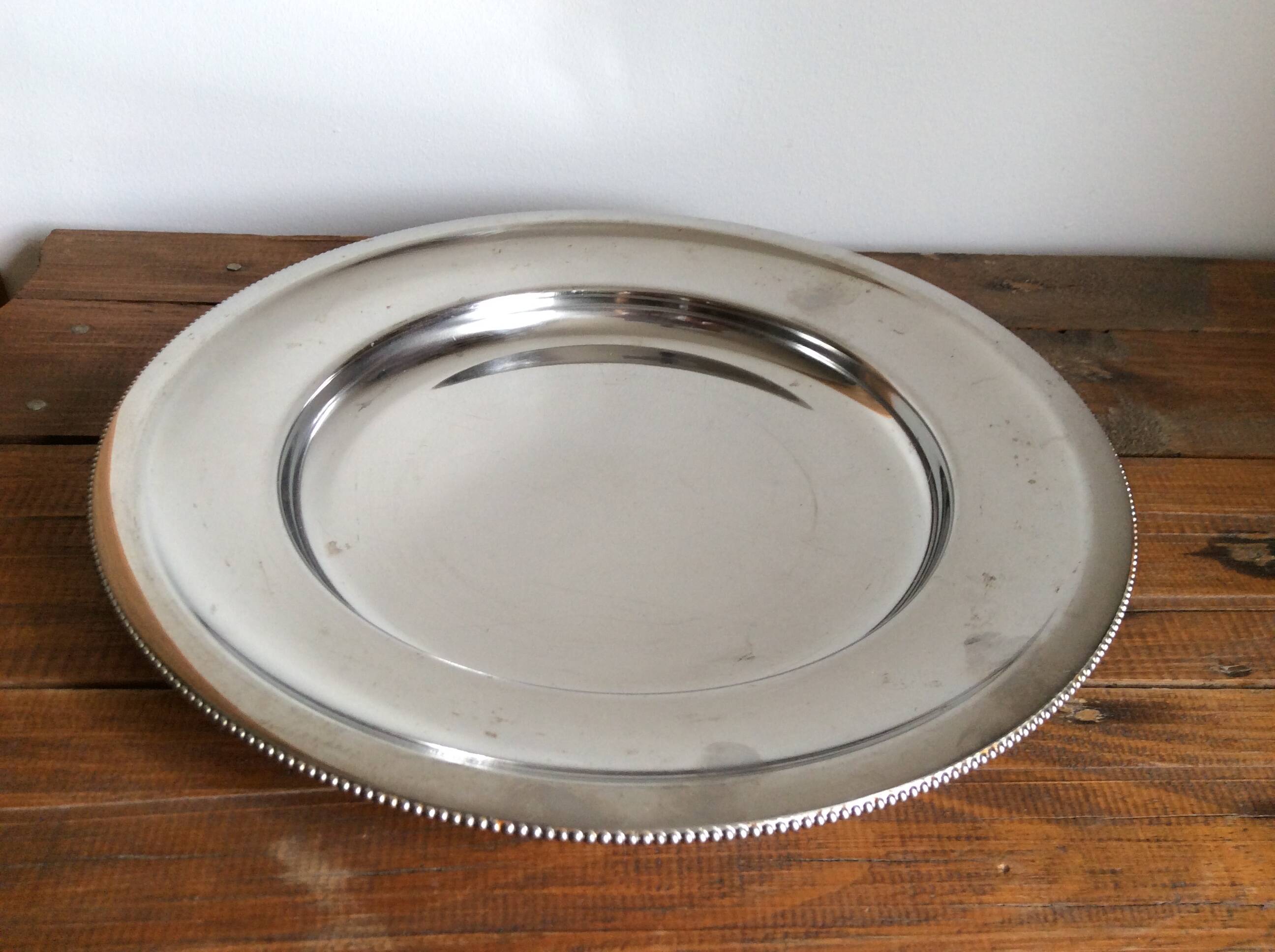 Stainless steel pearl plate