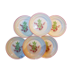 Set of 6 vintage porcelain flat plates