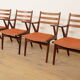 Set of 4 Danish teak dining chairs | 1960s