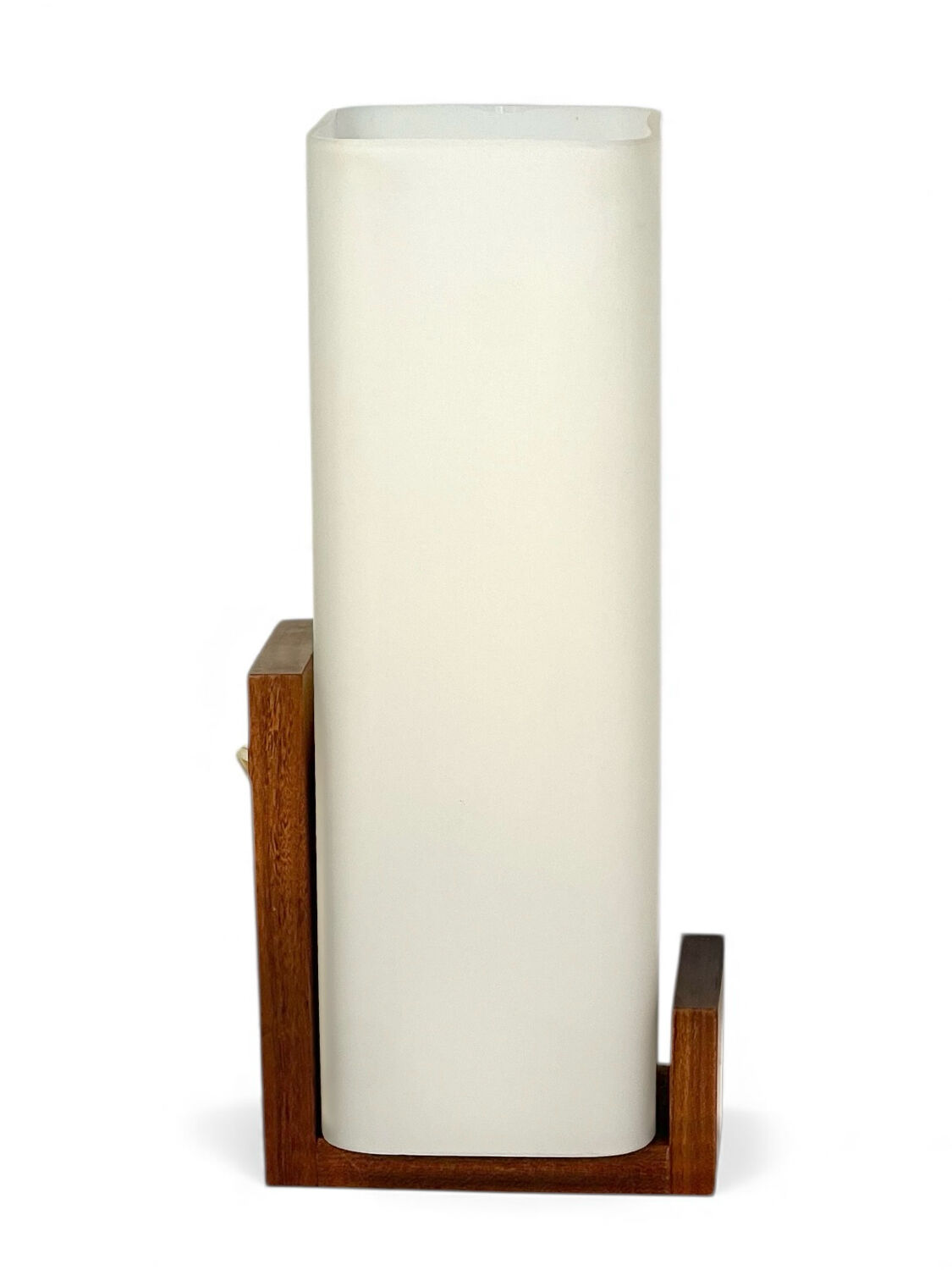 Scandinavian wall light in teak and opaline glass by Louis Kalff for Philips, 1968