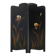 Art Nouveau Black Lacquered Two-Panel Screen with Hand-Painted Irises, Fran