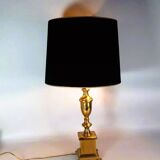 Vintage bronze lamp 70/80s neo-classical style Charles, Baguès. 72 cm. S080