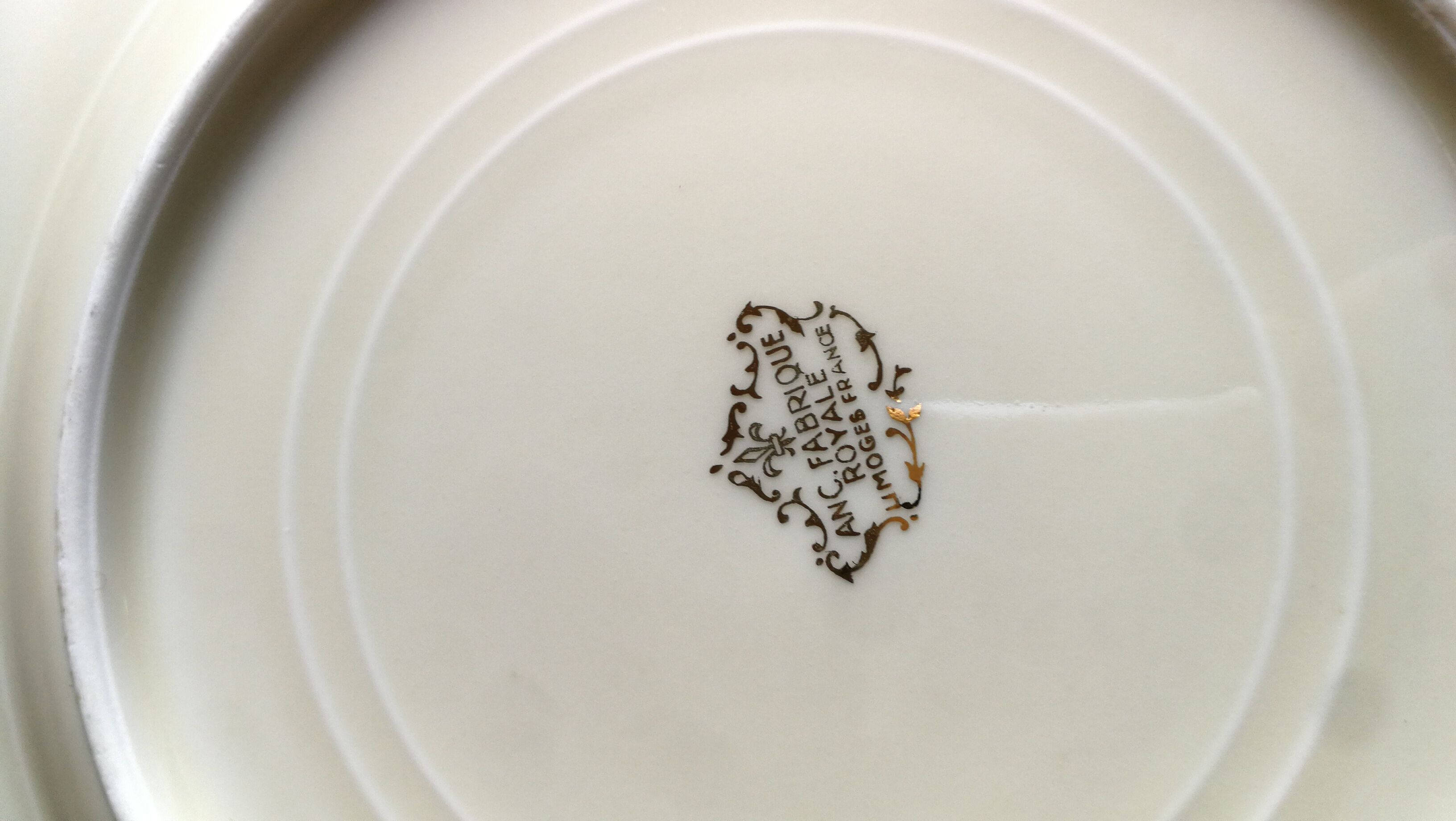 Dessert, beginning 20th, ANC Royal Limoges porcelain plates