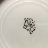 Dessert, beginning 20th, ANC Royal Limoges porcelain plates