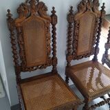 Four Henri II style chairs, from the years 1850-1900