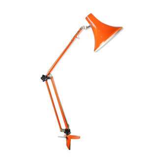 Orange Luxo style architect lamp