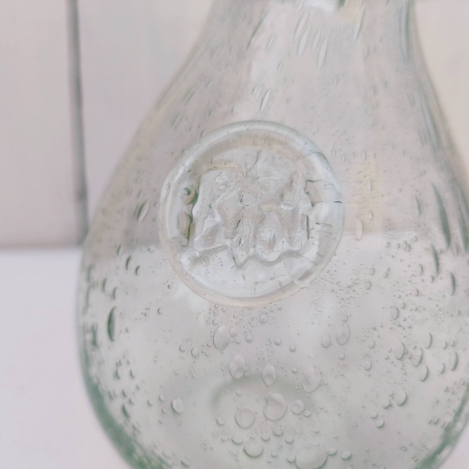 vintage Biot glassware blown glass carafe