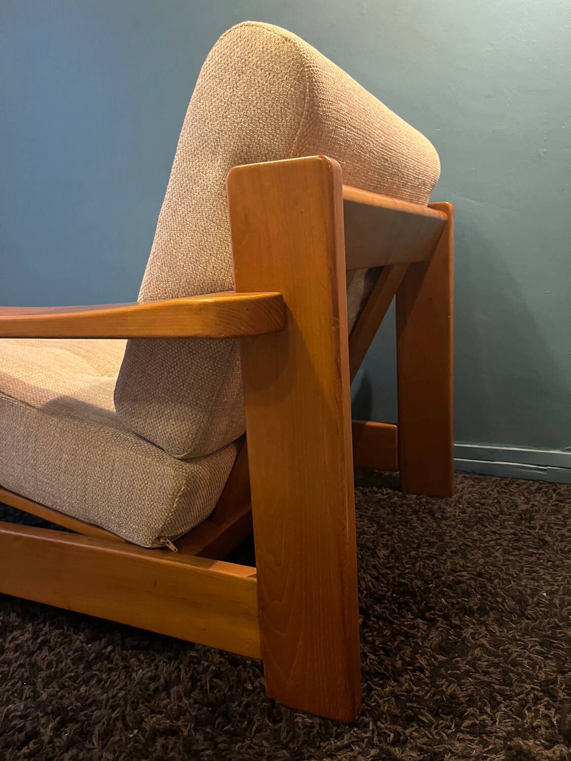 Elm and Maison Regain fabric armchair