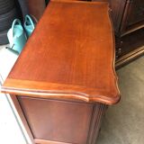 Walnut and Brass 3 Drawer Chest