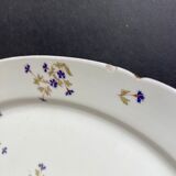 Oval-shaped dish in Limoges porcelain decorated with barbels Louis XV style