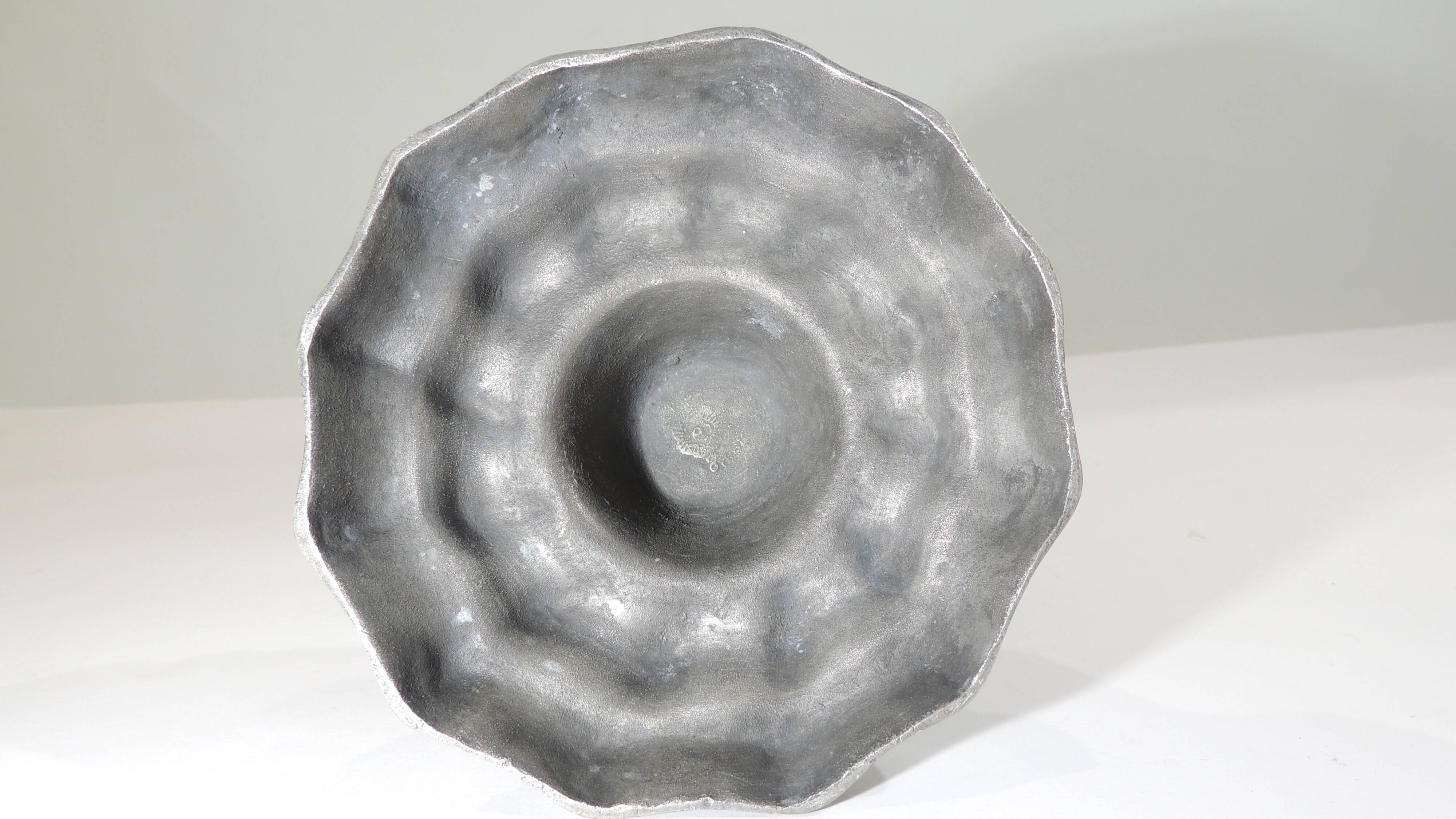 19th century/vintage pewter candle holder