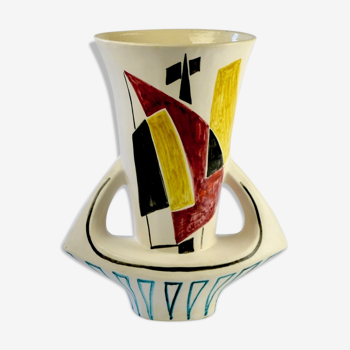 Ceramic vase signed 1950