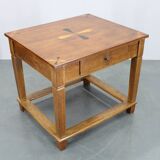 1930s Restored Antique Oak Table, Czechoslovakia