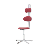 Height-Adjustable Swivel Chair 1980s, Czechoslovakia