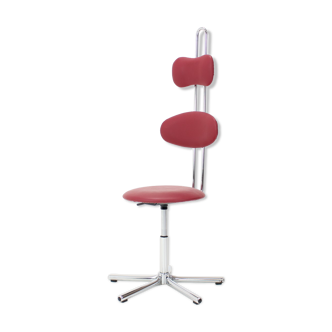 Height-Adjustable Swivel Chair 1980s, Czechoslovakia