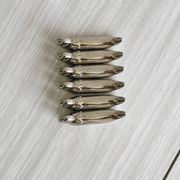 set of 6 silver metal swan-shaped knife holders