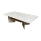 Table basse rectangulaire travertin