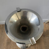 Cendrier chrome esprit bahaus