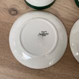 Set of 2 Digoin Sarreguemines cups and saucers
