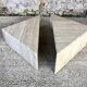 Pair of triangular coffee tables in travertine, Italy circa 70 / 80