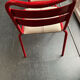 Lot de chaises en métal industriel