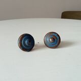 Pair of antique cast iron furniture handles