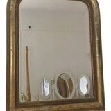 Louis-Philippe gilded mirror with pediment
