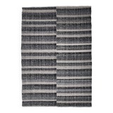 Tapis Kilim bleu marine et beige