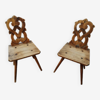 Alsatian wooden chairs