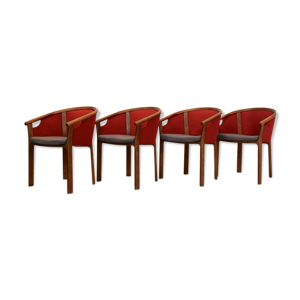 Set of 4 chairs teak