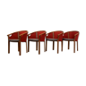 Set of 4 chairs teak by Magnus Olesen Rud Thygesen & Johnny Sørensen