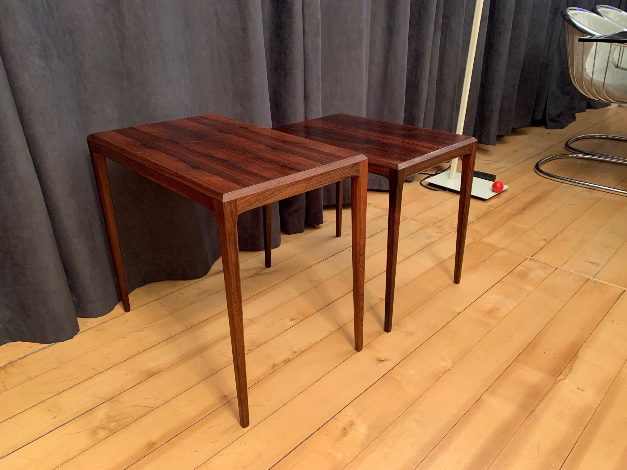 Paire de tables par Johannes Andersen, CFC Silkeborg, Danemark, années 1960