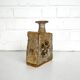 Brutalist stoneware vase with openwork decoration, Denmark, 1970.