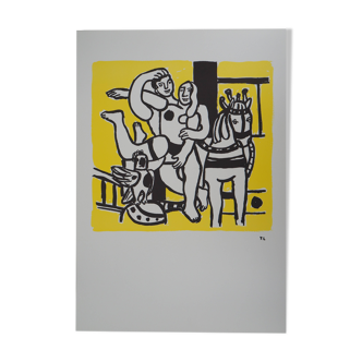 Fernand LEGER: Couple in love and horse, signed lithograph