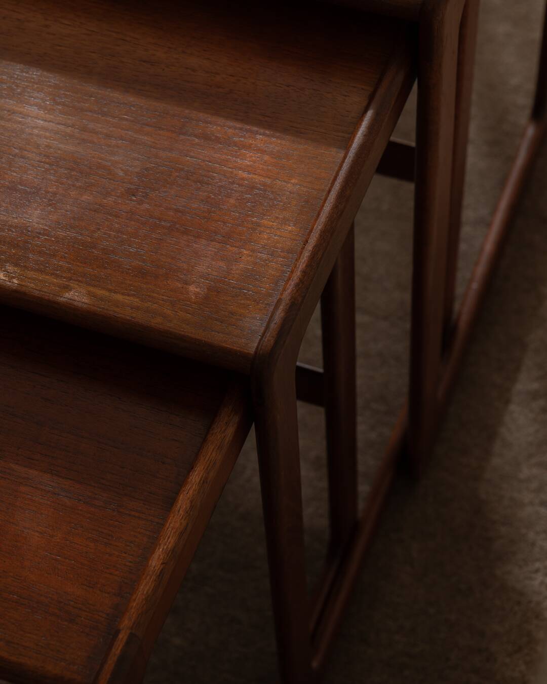 Teak nesting tables - set of 3 - Arne Hovmand-Olsen for Mogens Kold