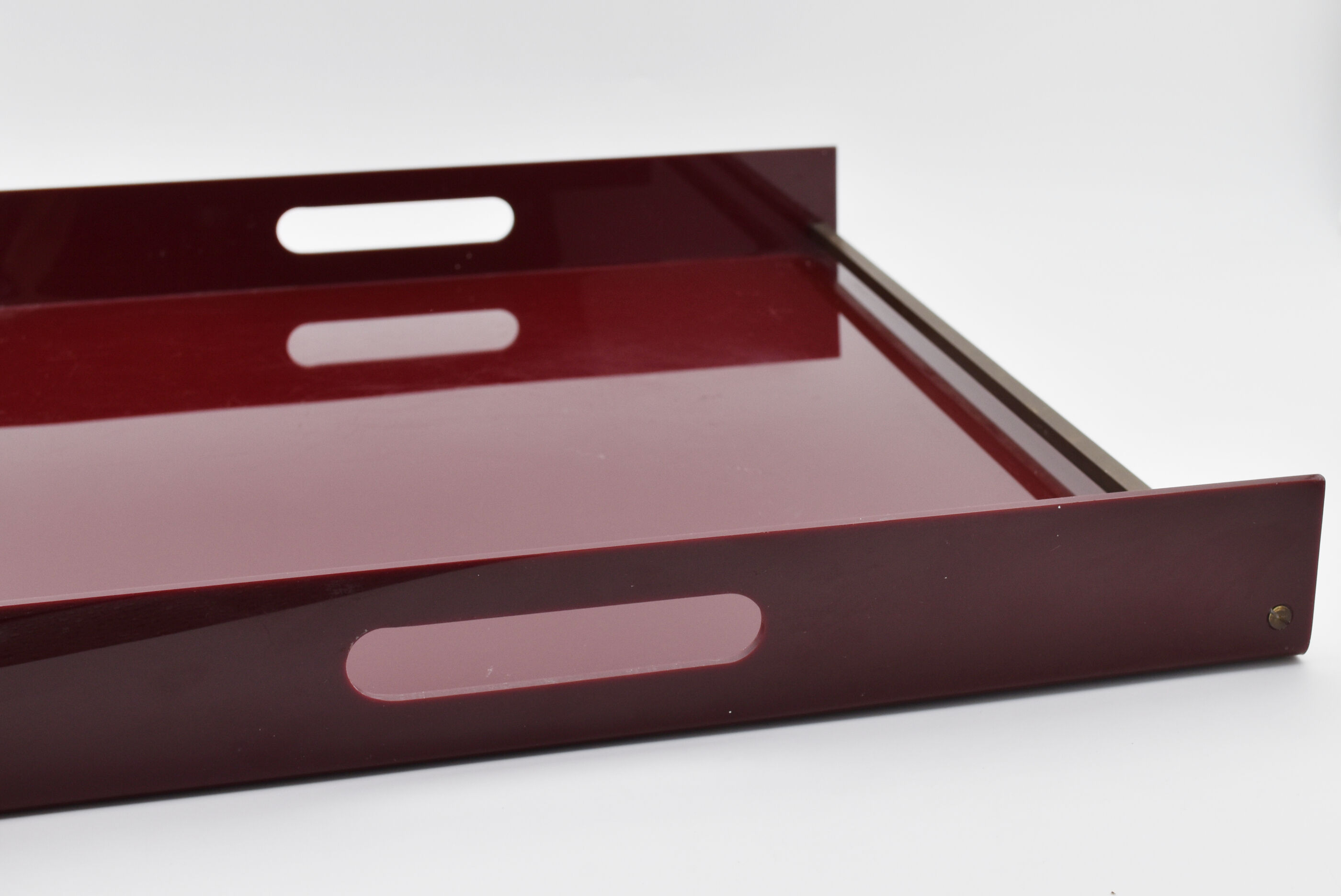 Plateau plexiglas des années 70
