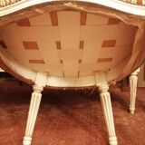 Louis XVI lounge bench - 2 armchairs