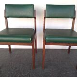 2X Scandinavian Teak Chairs (Set)