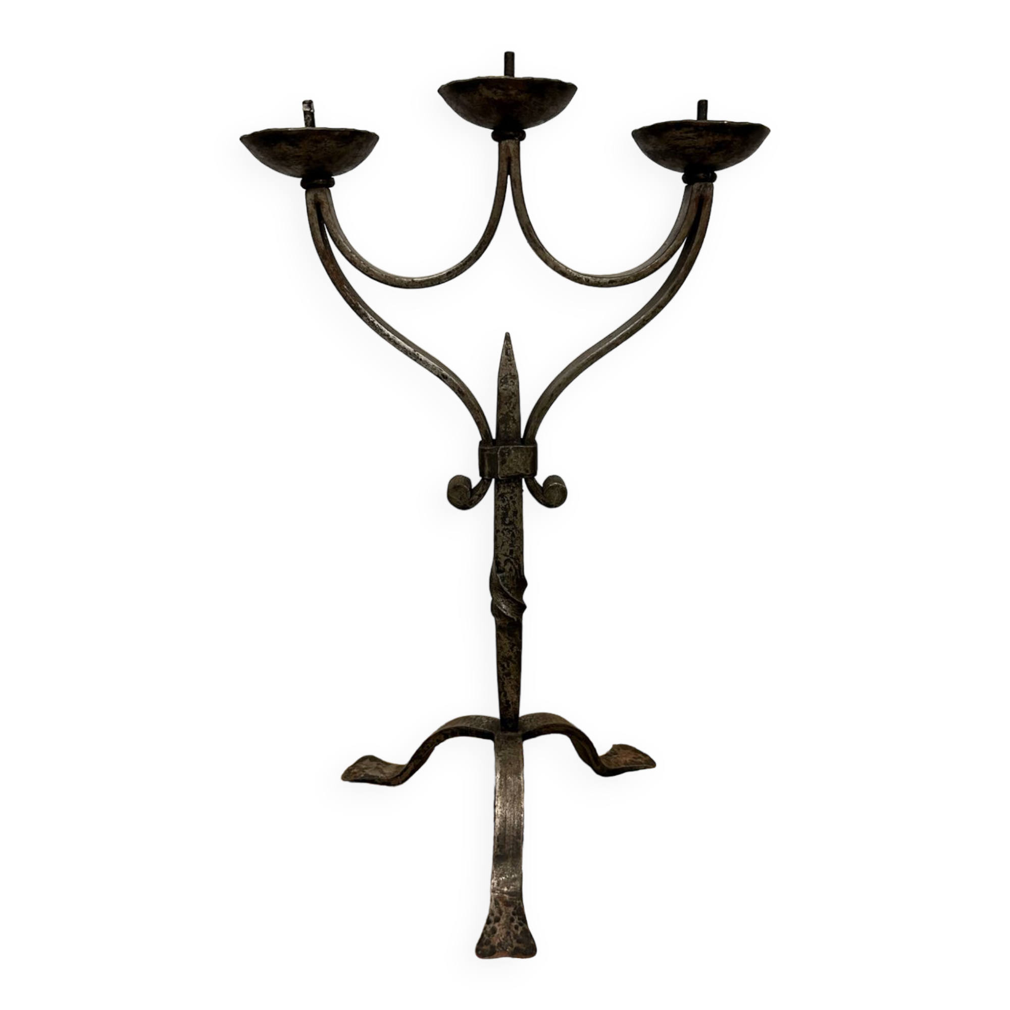 Wrought iron candlestick