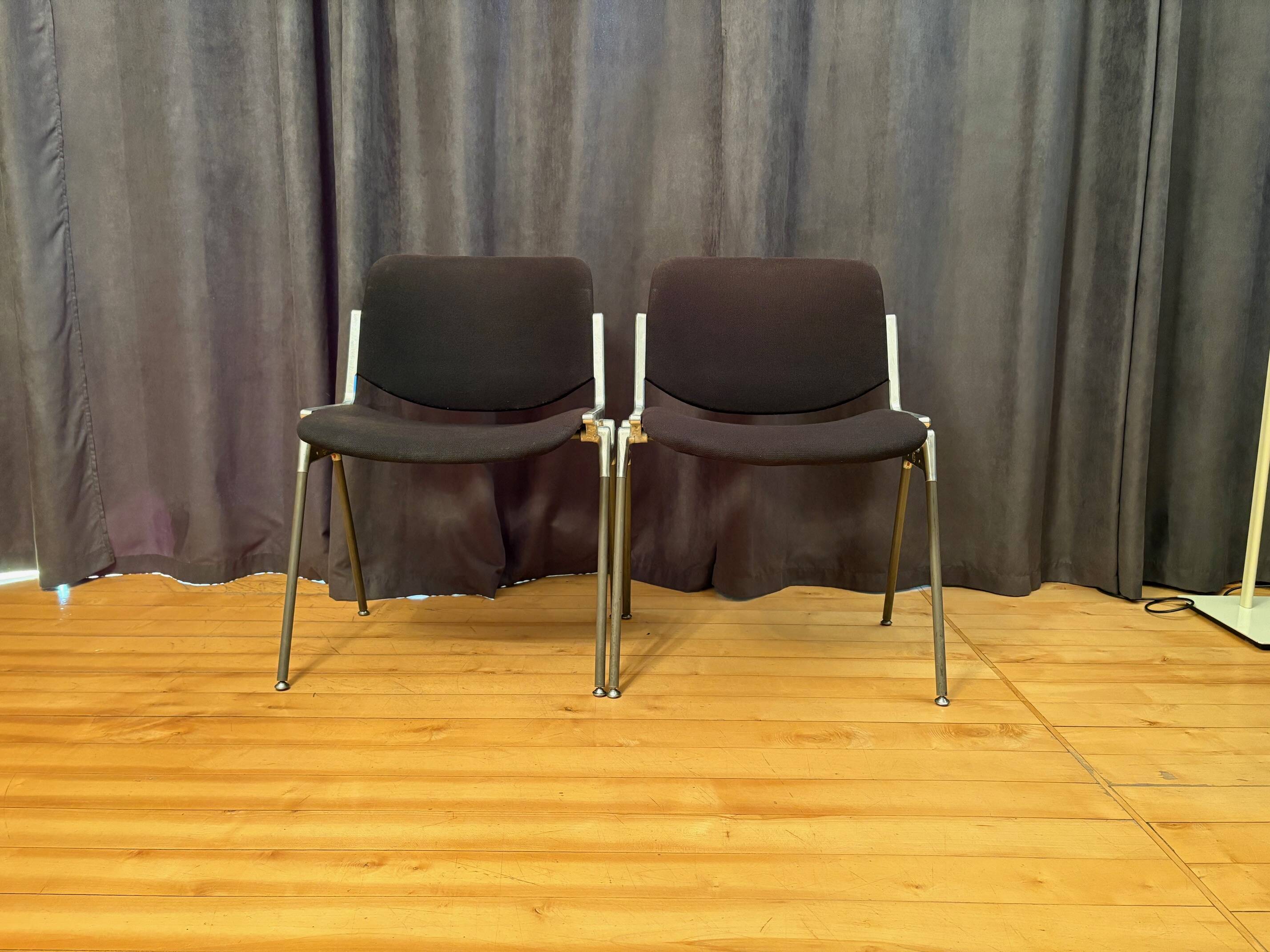Pair of DSC 106 chairs designed by Giancarlo Piretti, Anonima Castelli, Ita