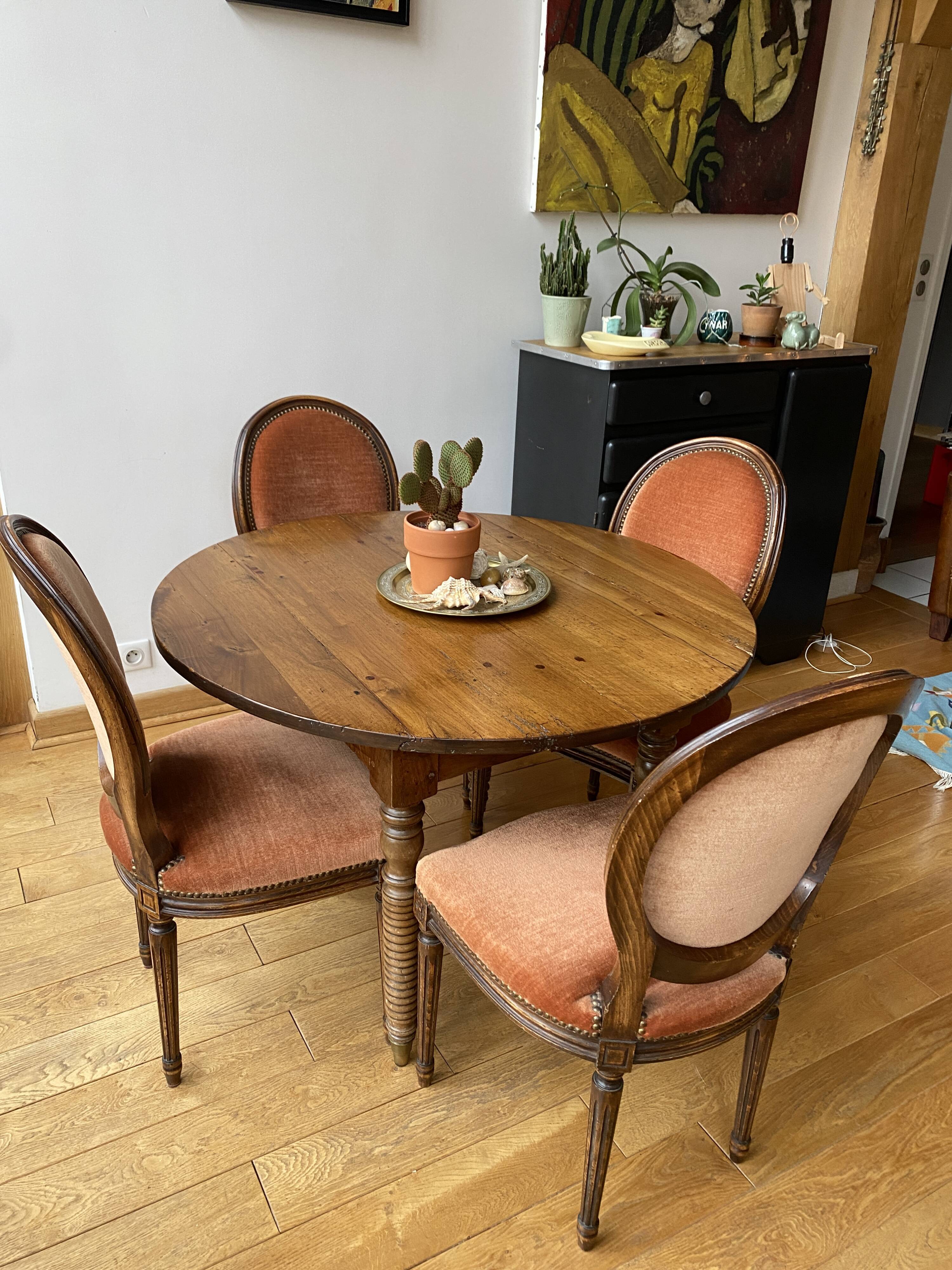 Antique medallion chairs